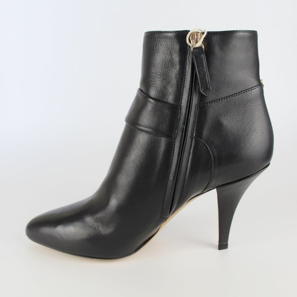 NEW Valentino Garavani Rockstud Heeled Leather Bow Ankle Boots - Picture 5 of 16